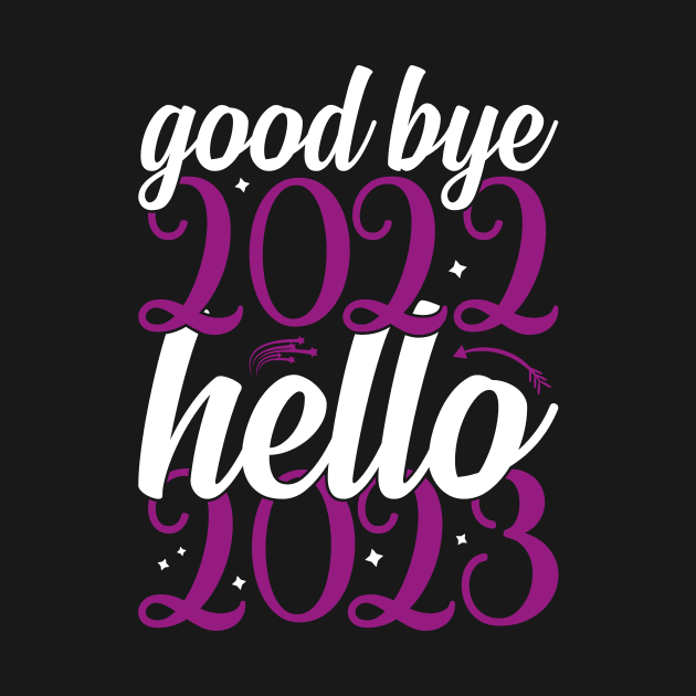 New Year 2023, Good Bye 2022 Hello 2023 by mcoshop