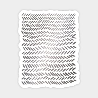 Metallic knitting pattern - silver Magnet