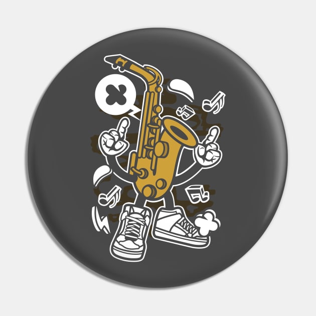 The saxophone player Pin by Superfunky