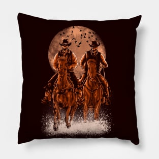 horse riding - Come at night Pillow