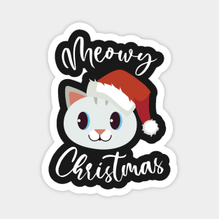 Meowy Christmas Magnet