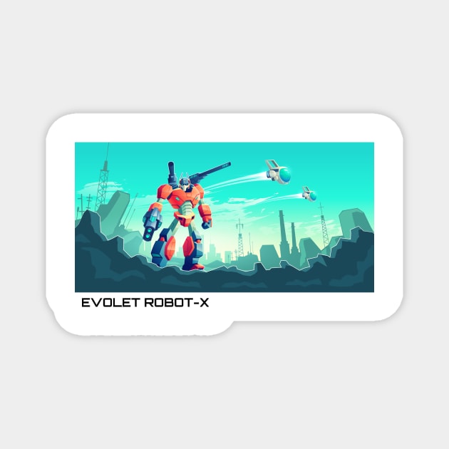 Evolet Robot-X Magnet by evolet store