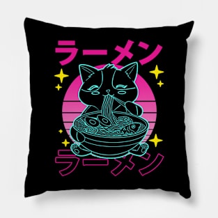 Anime Cat Chic Tee Stylishly Feline Pillow