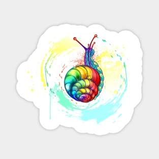 Rainbow Snail Magnet