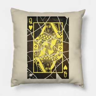 Queen of broken hearts Pillow