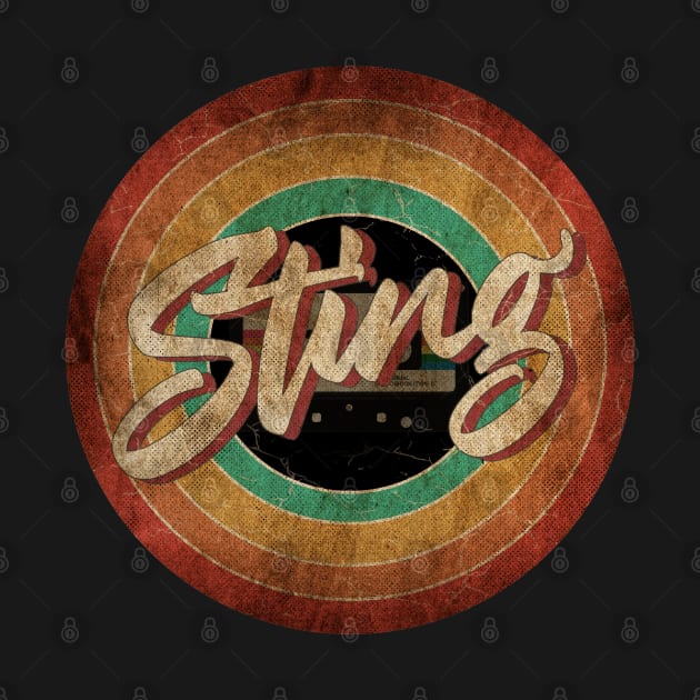 Sting Vintage Circle Art by antongg