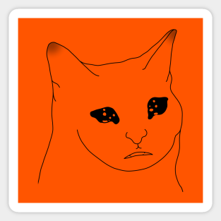 Crying Cat Meme Stickers Teepublic Au