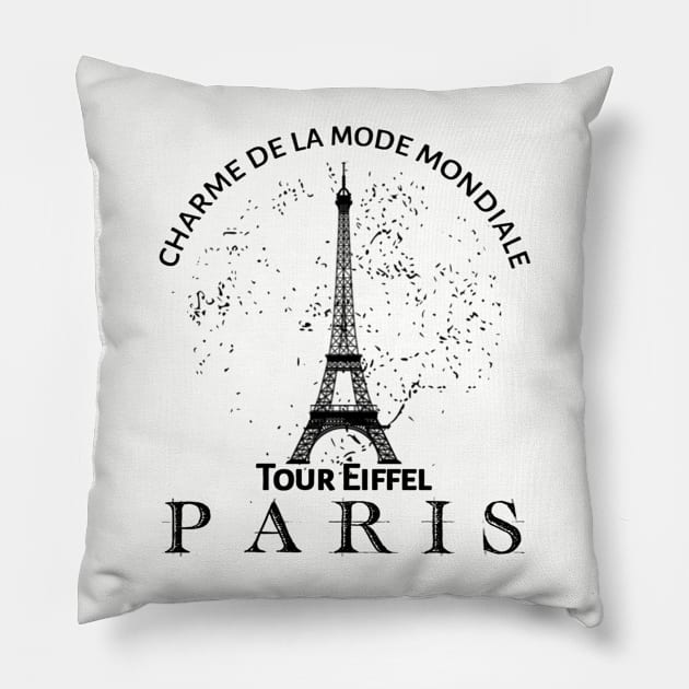 Eifel Tower Paris Pillow by radeckari25