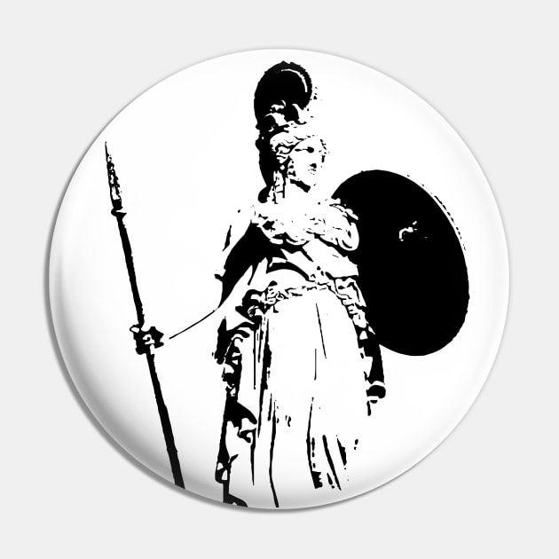 Athena, The Goddess of War and Wisdom Pin by Heartfeltarts