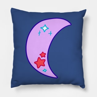 Pretty Purple Moon Pillow