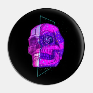 Anime Neon 3d Skull Mystical Retro Skeleton Pin