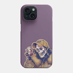 Skeleton Cheers Mud Phone Case