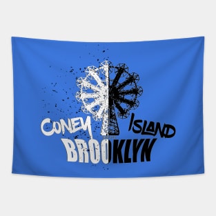 Coney Island Brooklyn 50/50 Tapestry