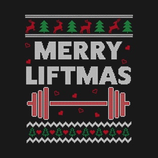 Merry Liftmas Ugly Christmas Gym Workout Funny Fitness T-Shirt