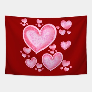 Heart Pink Tapestry