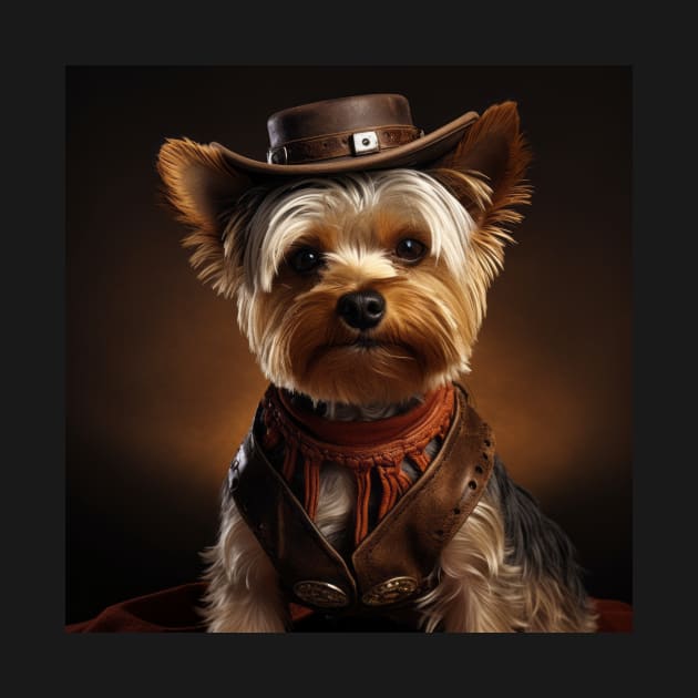 Cowboy Dog - Yorkshire Terrier by Merchgard