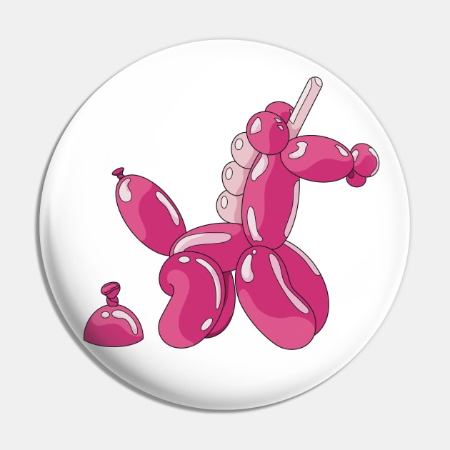 Bright pink balloon unicorn making a balloon unicorn poop... Pin by Fruit Tee