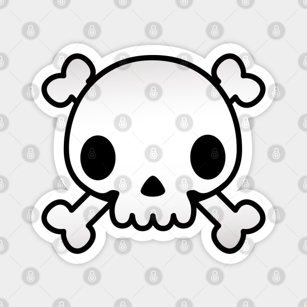 Skull (basic) Magnet by Goodbye Doggie