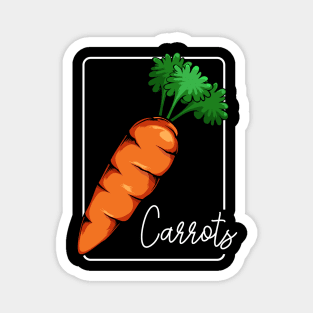 Carrots - Carrot Healthy Vegetable Food Vegan Magnet