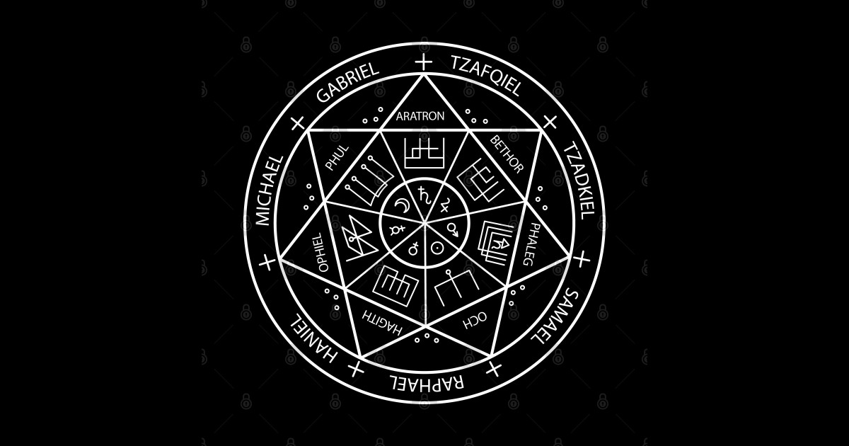 Seal of the Seven Archangels - Archangel - Sticker | TeePublic