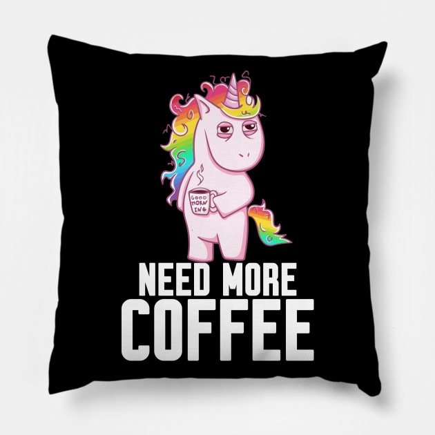 Need My Coffee Pillow by Work Memes