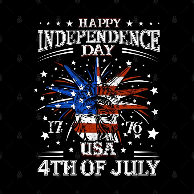 Happy 4 July Day Independence Memorial Day T-Shirt by Upswipe.de