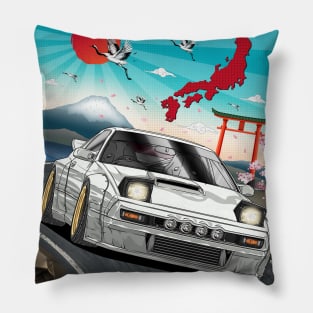 Mazda RX-7 Turbo II (FC3S) Japanese Art Pillow