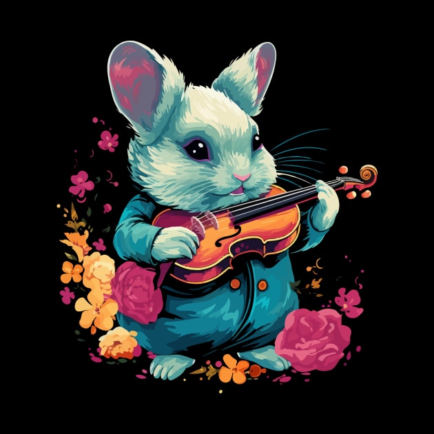 Chinchilla Playing Violin by JH Mart