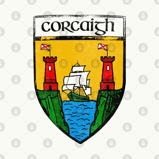 Corcaigh / Cork  / Vintage Style Crest Coat Of Arms Design by feck!