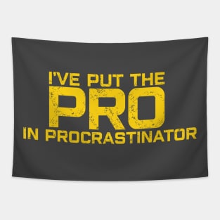 I'VE PUT THE PRO IN PROCRASTINATOR Tapestry