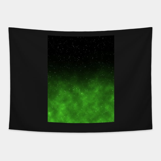 Green Galaxy Tapestry by cherubi19