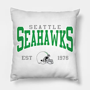 Retro Seattle Football Pillow