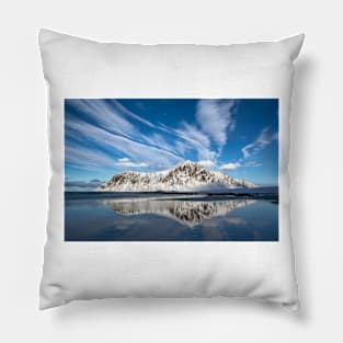 Skagsanden Beach Reflection Pillow