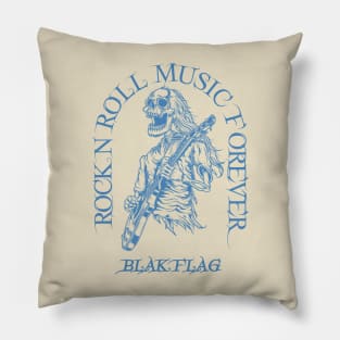 Black Flag /// Skeleton Rock N Roll Pillow