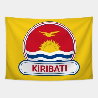 Kiribati Country Badge - Kiribati Flag Tapestry