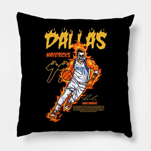 luka doncic Pillow by imkram2x