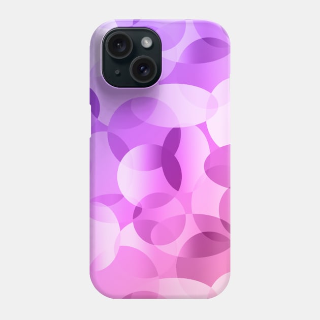 Pink and Purple Gradient Layered Ovals Phone Case by KelseyLovelle