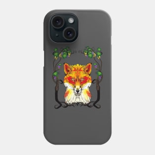 Dignified Fox and Grapes Phone Case