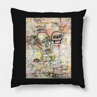 olgabolga by cowabango, neo-expressionism Pillow