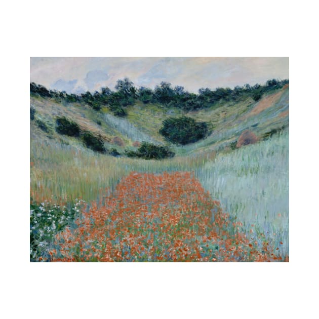 Poppy Field in a Hollow near Giverny by Claude Monet by Classic Art Stall