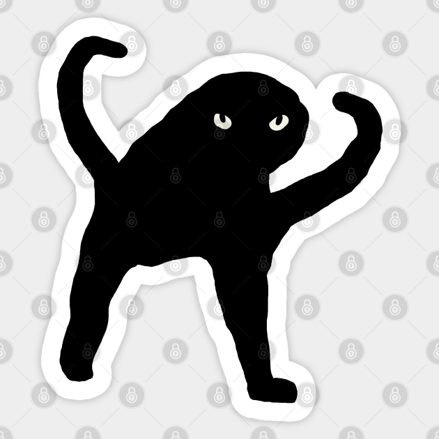 Cursed Cat - Meme - Sticker