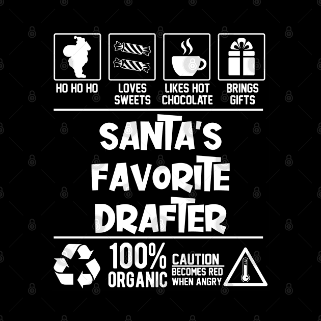 Santa's Favorite Drafter Christmas Ho Ho by Graficof