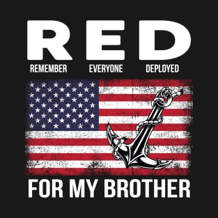 Red Friday Veteran Day Soldier Support T-Shirt