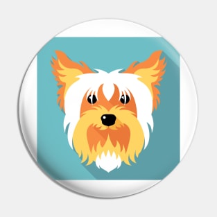 dog Yorkshire terrier icon Pin