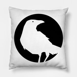 Moon crow - Black Pillow