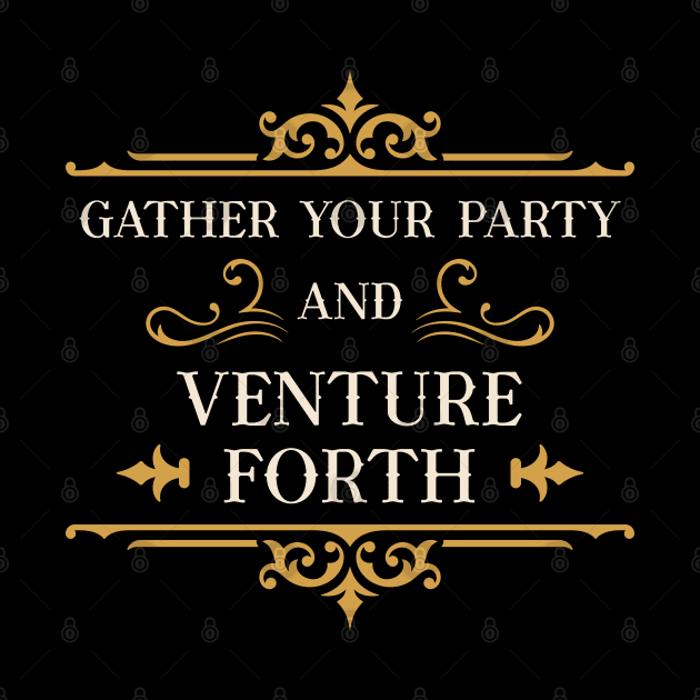 Gather Your Party and Venture Forth RPG Gaming by pixeptional