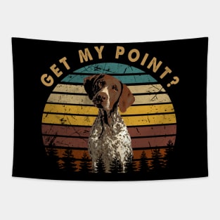 Ears Up, Tail High GSP Elegance, Canine Get My Point Tapestry