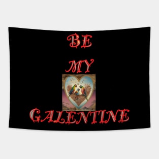 Galentines day lovebirds Tapestry