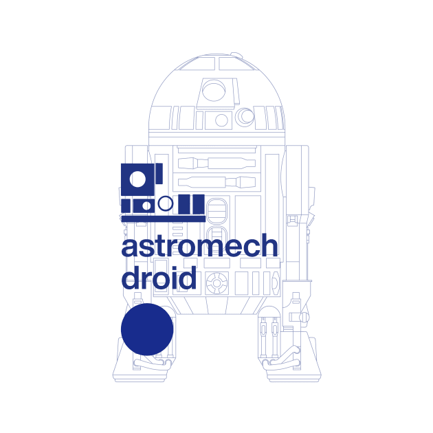 astromech droid - robot modern design by sub88