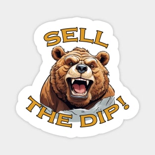 Sell the Dip Bear Magnet